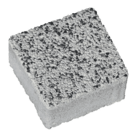 Kostka brukowa Westa 4 x 9,5 x 10,5 cm szary płukany