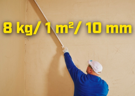 Średnia wydajność 8 kg/1 m²/ 10 mm